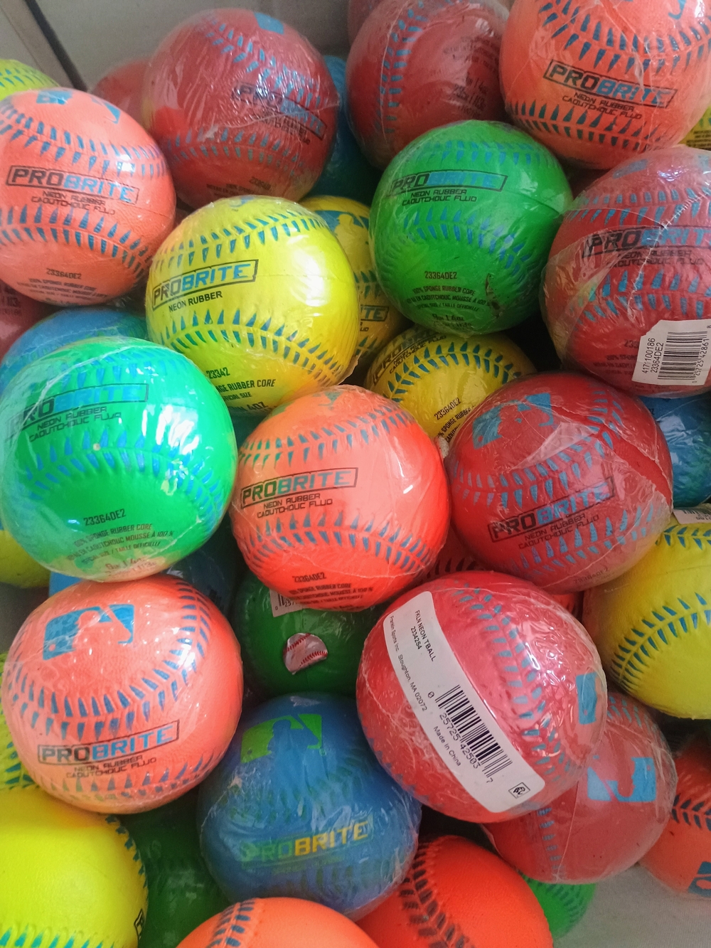 Probrite Franklin Foam Baseballs Lot Of 12 Random Colors